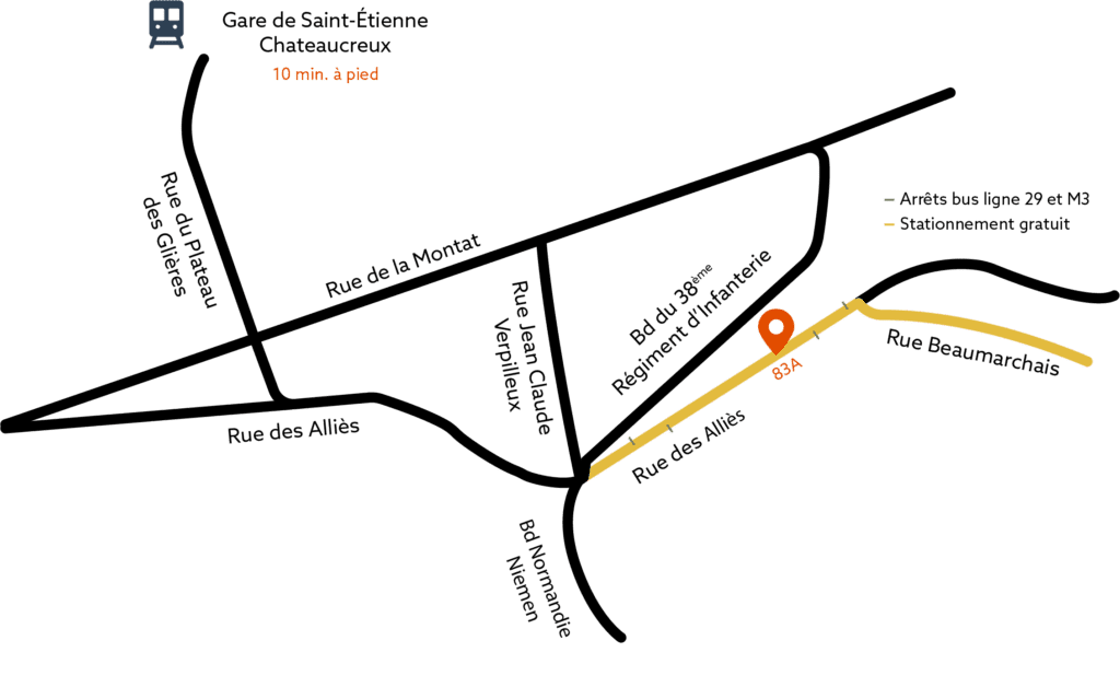 L'Atelier Cail - Plan d'accès
