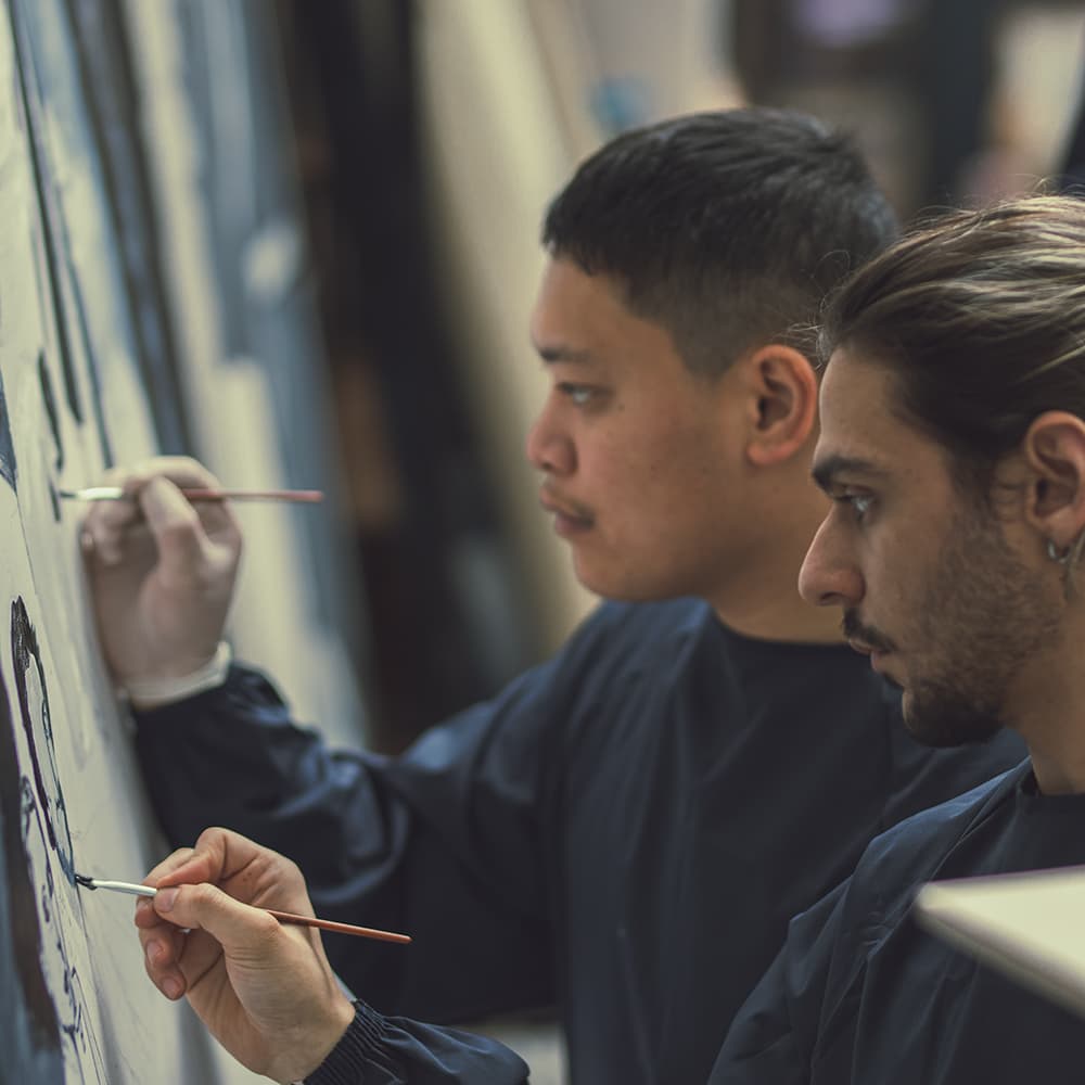 Team building peinture avec Etienne Cail - l'Atelier Cail